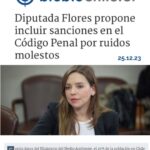 Camila Flores Instagram - 𝗡𝗢 𝗔 𝗟𝗢𝗦 𝗥𝗨𝗜𝗗𝗢𝗦 𝗠𝗢𝗟𝗘𝗦𝗧𝗢𝗦!🔇 ¿Sabías que el 29% de la población en Chile enfrenta niveles inaceptables de ruido durante la noche, afectando a aproximadamente 1,88 millones de personas? Por esta razón es que nuestra diputada Camila Flores presentó un proyecto para sancionar penalmente a aquellos que generen ruidos molestos en los horarios en que todos estamos descansando. Qué te parece? Comenta 🗣️ Revisa la propuesta aquí 👇 https://www.biobiochile.cl/noticias/nacional/chile/2023/12/25/diputada-flores-propone-incluir-sanciones-en-el-codigo-penal-por-ruidos-molestos.shtml