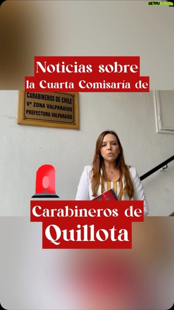 Camila Flores Instagram - 🚨‼️ ATENCIÓN QUILLOTA: Tenemos noticias sobre a Cuarta Comisaría de Carabineros en desuso ‼️🚨