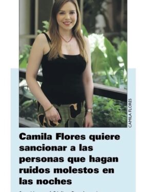Camila Flores Instagram - ✔️ El respeto y la convivencia sana en comunidad es fundamental, por eso presente este proyecto de ley: Camila Flores busca sancionar a personas que hagan ruidos molestos en las noches 
Les dejo link de la noticia completa publicada en el diario las últimas noticias 
https://www.lun.com/lunmobileiphone/homeslide.aspx?dt=2023-12-20&EsAviso=0&PaginaId=15&bodyid=0&strReferer=#pagina-15
