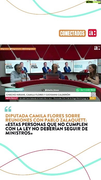 Camila Flores Instagram - 📌 Hoy en #conectadosenagricultura, la diputada Camila Flores, se refirió a las reuniones privadas que tuvieron algunos secretarios de Estado con el lobbista y exalcalde, Pablo Zalaquett. 🎙: “Los ministros y en especial Carolina Tohá, se han negado en reconocer los errores que cometieron", señaló. 👀 ¿Qué opinas? 📻 Escucha el programa de lunes a viernes a las 11:00 horas por “Radio Agricultura” o por nuestro canal de YouTube: “Agricultura Tv”.