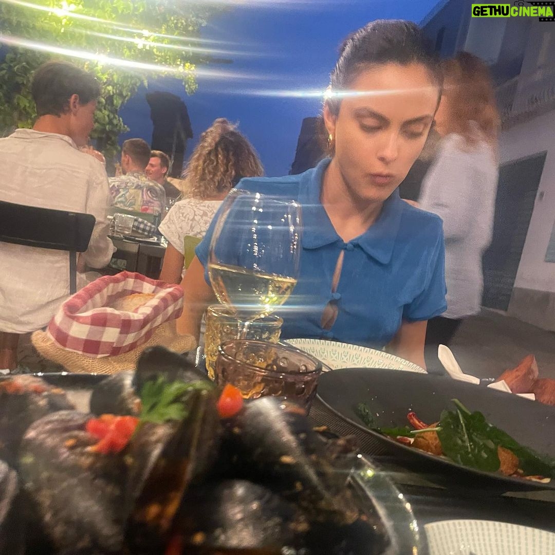 Camila Mendes Instagram - the pic you ask him to take vs. the pic he ends up taking Amalfi Coast, Italy