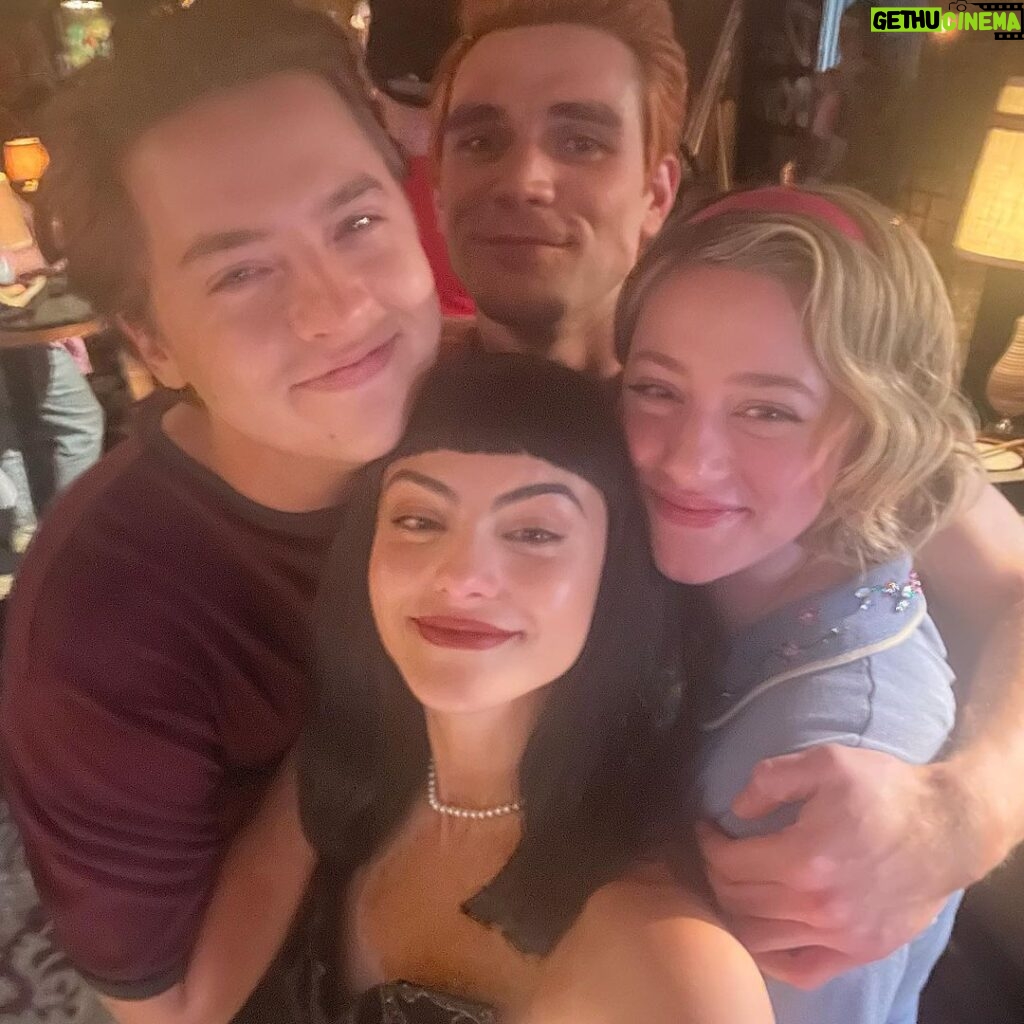 Camila Mendes Instagram - that’s a wrap on veronica 💔 there’s no caption or photo dump that can illustrate what an emotional experience it’s been filming our last episode of riverdale. i’m not just saying goodbye to a TV show, i’m saying goodbye to an entire life i created in vancouver, to a transformative period of time that shaped me as an adult, to a community of people who have seen the best and worst of me over the course of seven intense seasons. it doesn’t matter how ready you are to move on, goodbyes are painful, and walking away from this show will be a process of mourning for all of us. to our loyal fans, thank you for actively supporting me on this journey with all the gifts, flowers, and balloons. the handmade art and handwritten letters. i have endless appreciation for you guys. thank you for showing veronica the love that she deserves. to our notoriously hard-working crew members, my beautiful family of talented co-stars, and our legendary showrunner roberto aguirre-sacasa, i love you all so much. thank you for all the precious time put into this show. thank you for the core memories. i’m really going to miss the triumphs and defeats, the epic highs and lows, of making network television with you 🫡