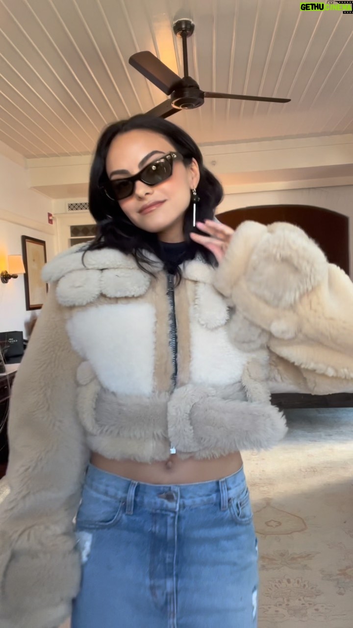 Camila Mendes Instagram - somehow got my hands on look 15 from the #coachfall23 runway 🫢 thanks for the play date @coach #nyfw #coachny