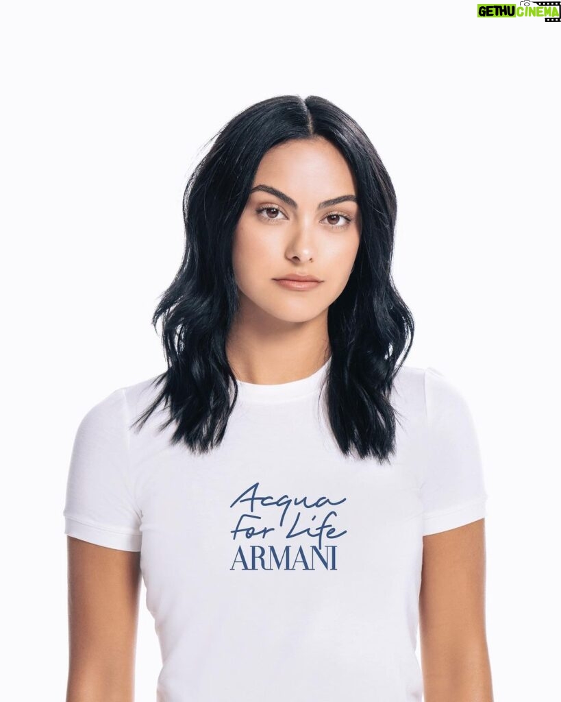 Camila Mendes Instagram - today is world water day. by 2025, half of the world's population might be living in water-stressed areas. because everything begins with water, @armanibeauty ACQUA FOR LIFE initiative has been a source of clean water for 590,000 people in 23 countries, and aims to be a source for 1 million people by 2030. be a source too, check acqua for life on armanibeauty.com #armanibeauty #acquaforlife