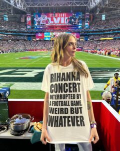 Cara Delevingne Instagram - #teamrihanna State Farm Stadium