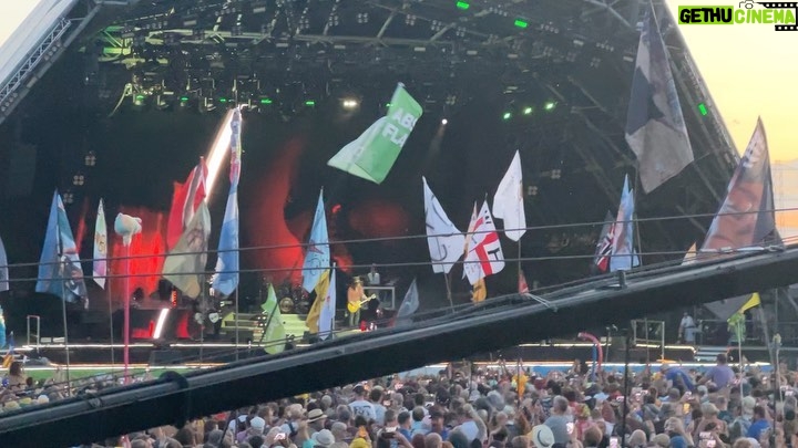 Cara Delevingne Instagram - I have been going to Glastonbury since I was 15 but this year was my first sober one and it was by far my favorite. Filled with tears, full belly laughs, long awaited reunions and so much love. Till next time… ❤️ 1. Lewis Capaldi 2. Guns N’ Roses 3. Fat boy slim 4. Cat Stevens 5. Blondie 6,7,8,9,10. ELTON JOHN Glastonbury Festival