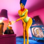 Cardi B Instagram - Ms.Marge Simpson💙❤️