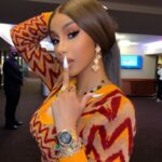 Cardi B Instagram - Lit nights wit sza and Wavey 🧡💛