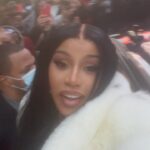 Cardi B Instagram - Had the best Vday ever❤️🥰…….Finally wore this dress Michelle gave Set 2 years ago!Thank you Michelle & set🖤🖤