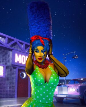 Cardi B Instagram - Ms.Marge Simpson💙❤️