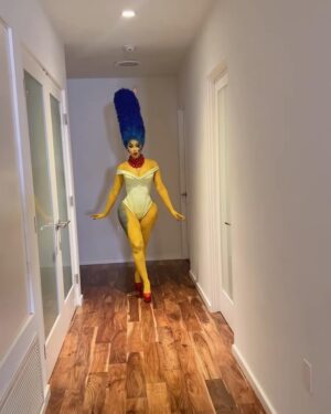Cardi B Instagram - Ms.Marge Simpson💙❤️