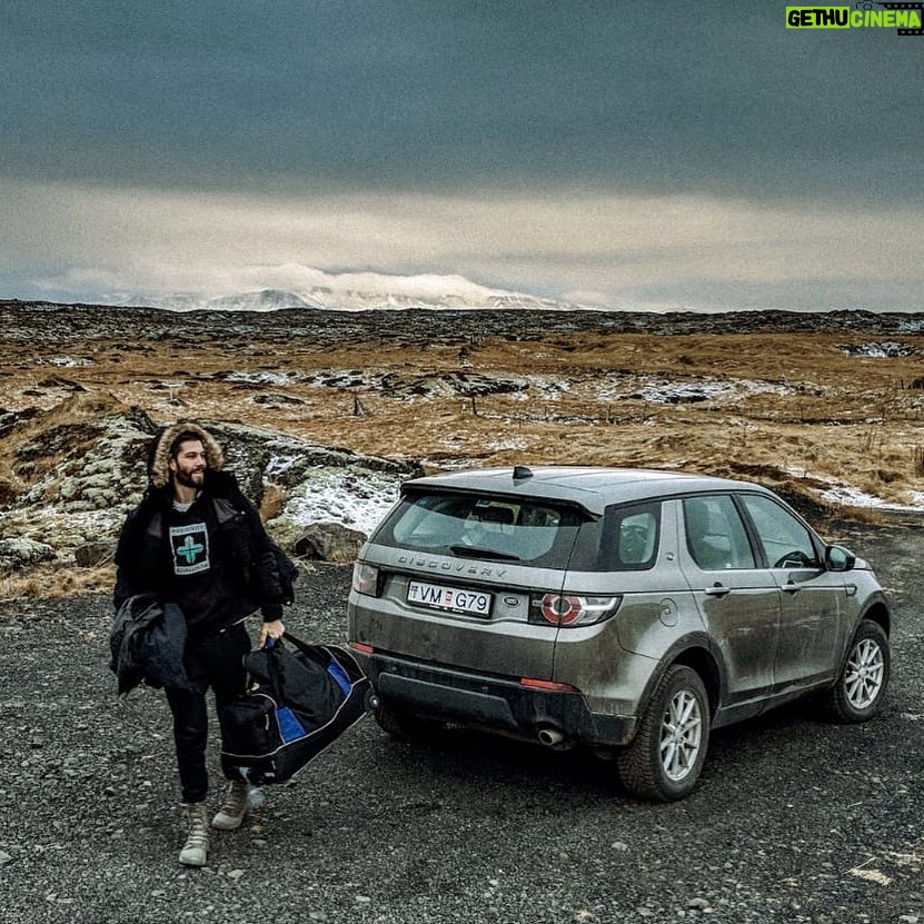 Casey Deidrick Instagram - Exploring new planets, our space craft landed on Iceland. @zeldawilliams @lanedorsey Thanks @bluecarrental for the new space ship. 🚀 @landrover Reykjavík, Iceland