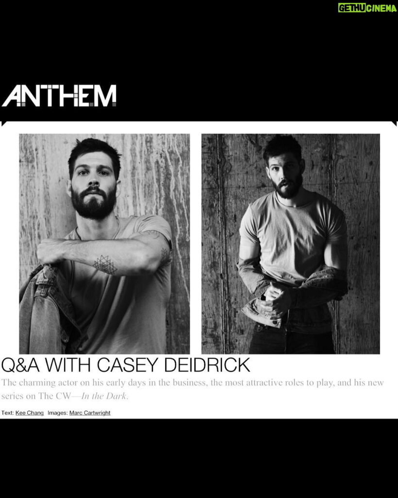 Casey Deidrick Instagram - Will someone please help me put this f***king jacket on? New interview out for Anthem Magazine story by @keeyoun shot by the talented @mcphotog styled by @langygang @bayvuegirl #thecw #cwinthedark #allsaints #mensfashion