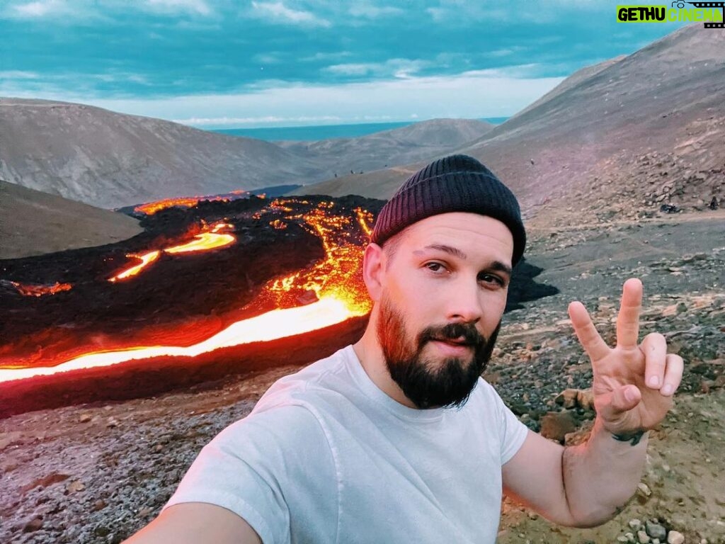 Casey Deidrick Instagram - We’re Erupt to no good but I Lava you Iceland. Ok I’m done with the puns but sometimes good Volcano puns just Flow 🌋🤷🏻‍♂ Grindavík