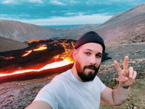 Casey Deidrick Instagram - We’re Erupt to no good but I Lava you Iceland. Ok I’m done with the puns but sometimes good Volcano puns just Flow 🌋🤷🏻‍♂️