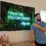 Casey Deidrick Instagram - High school me working up the courage to ask someone to dance.. @mossartinstallations @nuwaveneon