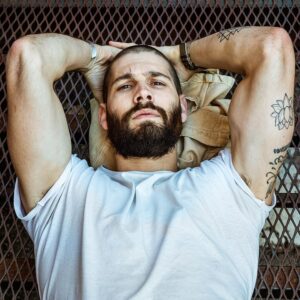 Casey Deidrick Instagram - Weird flex, but okay @bellomag...Thank you for having me in your November issue. Had a blast clownin’ around the town of Derry with @jennjevons getting dragged into storm drains. 📸: @jennjevons