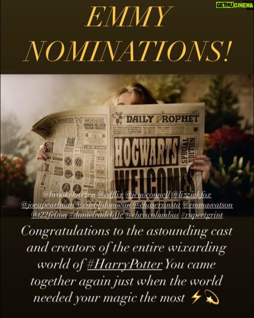 Casey Patterson Instagram - Honored to be trusted with the beloved story of #HarryPotter and by this incomparable, astonishing cast. Congratulations to our wonderful international team behind the magic⚡️🇬🇧🇺🇸 New York, New York