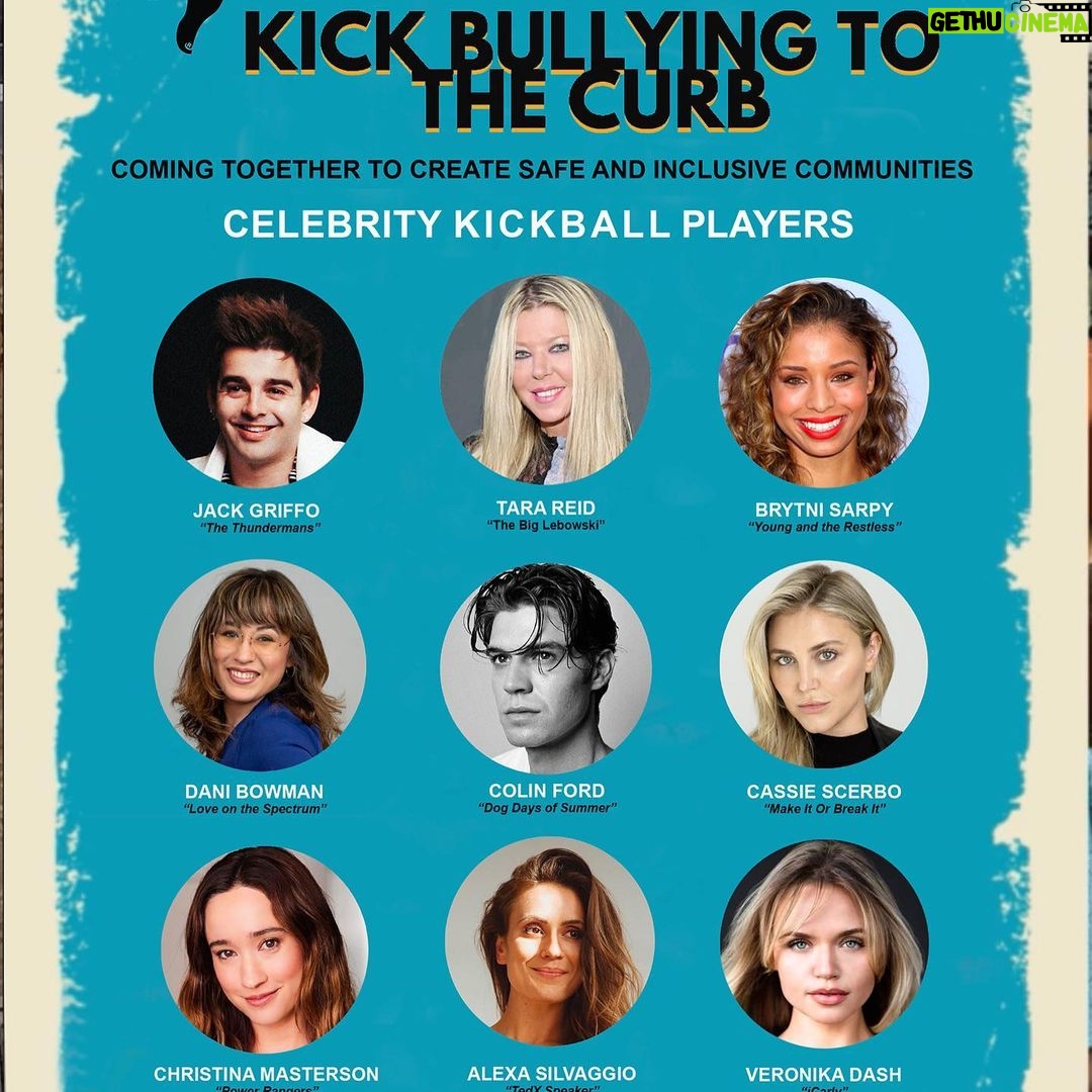 Cassandra Scerbo Instagram - 🎉LET THE GAMES BEGIN!!🎉Join us in the desert on SEPTEMBER 30TH to watch some of your favorite celebrities take to the field, all in support of our educational programming and suicide prevention outreach. This event is free to all! Register by emailing your name(s) to info@boo2bullying.org. If you’d like to donate to our event/programs, I’ve placed a link in my bio. 🙏🏼 Swipe to see some of our amazing players!