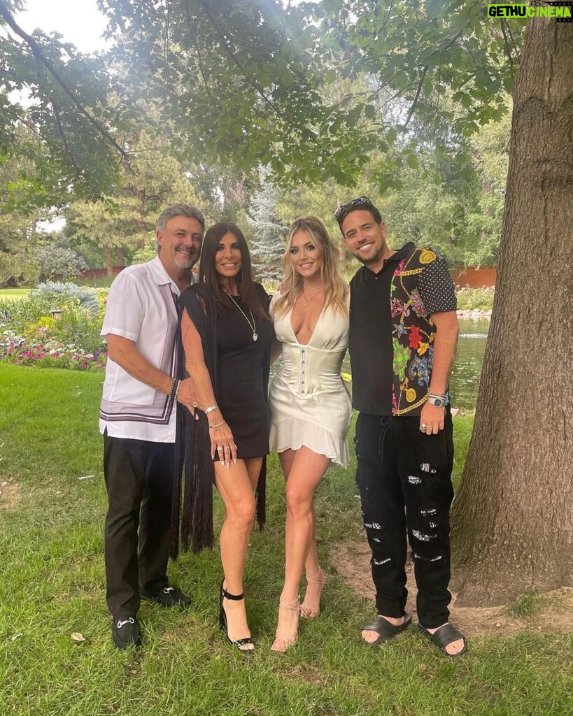 Cassandra Scerbo Instagram - This weekend was one for the books! So proud of my Love for his work with @consciousalliance. What an amazing event! So wonderful of the MacMillan family to donate their beautiful home every year to this fabulous event/cause. 🩵 Was extra special having mom & pops in town too! 🥰 Counting down the days until next year!