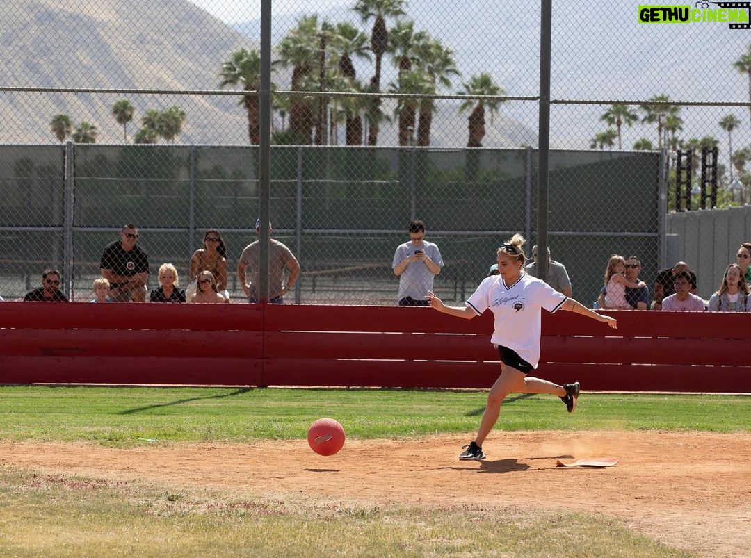Cassandra Scerbo Instagram - Throwing it back to our first annual “Kick Bullying To The Curb” wellness festival & celebrity kickball event! Big thank you to Palm Springs mayor, @wewinwithgrace, who granted us a proclamation declaring September 30th “Boo2Bullying Day” in the city of Palm Springs. We couldn’t thank you enough for your support and recognition. Also on-hand with a rainbow proclamation were Julie Warren and David Gray, co-founders of the LGBTQ+ History and Archives of the Desert. Thank you for coming out to support @boo2bullying. Thank you to @palmspringspd Police Chief, Andy Mills, for being our “first kick “ as well as Palm Springs Fire Captain, Nathan Gunkel and all of the @palmspringsfire firefighters who came out to play with us! To the talent who came out and played, we are so grateful for all of your continuous support and for showing up for our cause, it truly means the world. To all of our generous sponsors, wonderful speakers, national anthem singer, Sophia Lanza, our community partners, our amazing event committee and all of the incredible volunteers from @gayforgood, we are so grateful for your support and presence. Lastly, thank you to the @desertsun for the wonderful feature! See you all next year! #KBTTC #Boo2Bullying