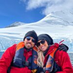 Cassandra Scerbo Instagram - Touchdown back in the states! Lots of travel spam coming your way ❄️There are no words to express my gratitude for being invited on this indescribable trip to #Antarctica with my man and his wonderful family! Here we are exploring on one of the ships’ zodiacs. I promise many’a penguin vids to come ;) stay tuned.. 🐧