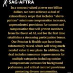 Cassandra Scerbo Instagram - Incredibly grateful to the @sagaftra negotiating committee for their relentless pursue in ensuring a better, more fair, future for #sagaftra members moving forward. To everyone who stood on the picket lines, day in & day out, thank you. To my fellow members who stood in solidarity for 118 days to fight the good fight, thank you. Additionally, I’m excited to update you all shortly on some of my most recent work, and most excited to GET BACK TO WORK! ❤️ #sagaftrastrong ✊