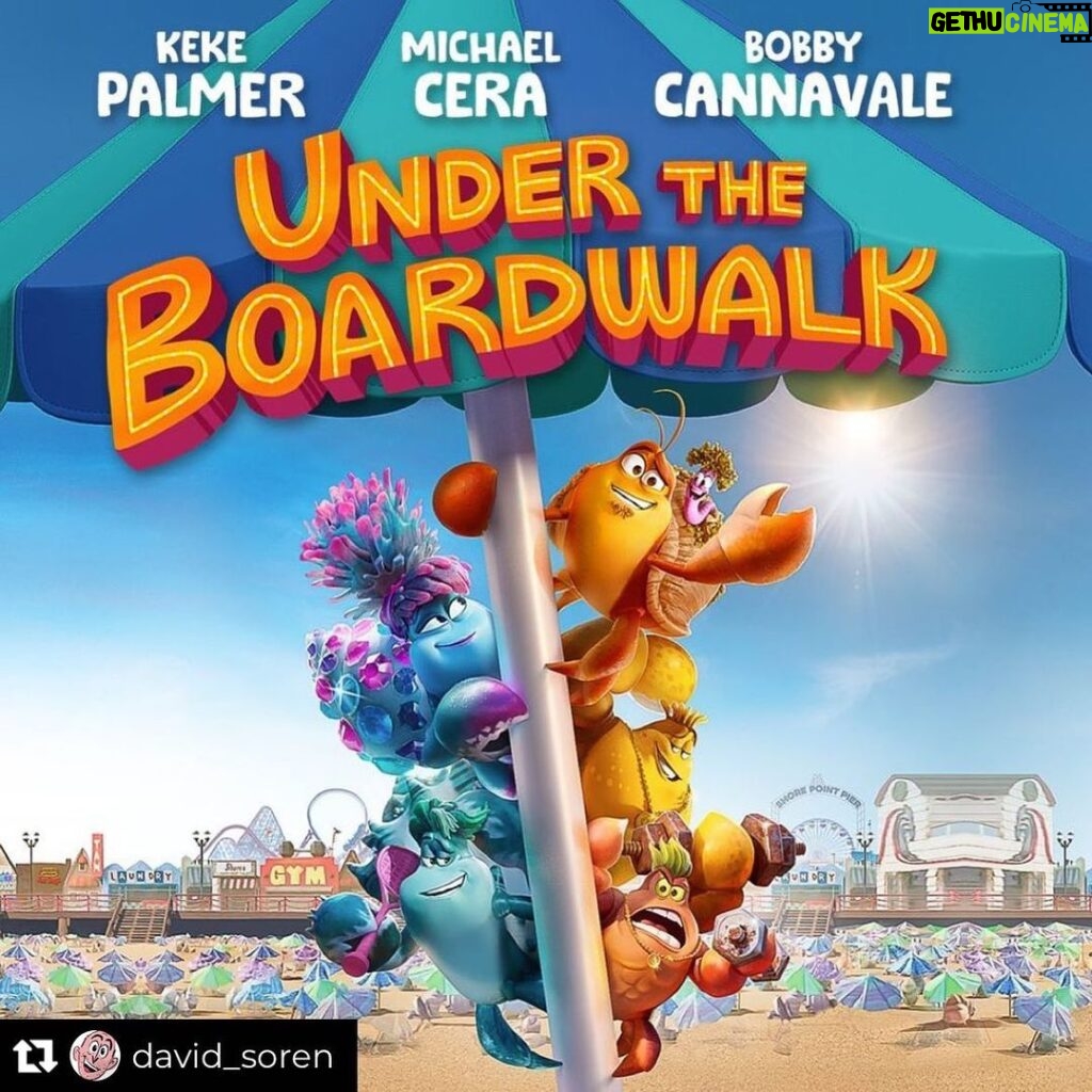 Cassandra Scerbo Instagram - “Happy to announce that UNDER THE BOARDWALK is finally coming out on Oct 27th!!!! Limited theatrical run. More details soon… #undertheboardwalk #paramount #nickelodeon” Grateful to have had the opportunity to voice a few supporting characters in this wonderful animation. Starring KeKe Palmer, Michael Cera and Bobby Canavale, amongst many other incredible talents. Animation is simply magic and I absolutely loved watching the final product of this Jersey Shore masterpiece, especially being an Italian girl from the east coast! .. I mean, crabs with six packs and cornicello chains?! Too good. 🤣 Check it out & support animation! ☺️ Directed by: @David_Soren Written By: @lorenescafaria, David Dobkin & @david_soren @paramount @nickelodeon