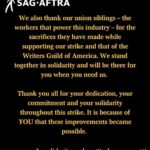 Cassandra Scerbo Instagram – Incredibly grateful to the @sagaftra negotiating committee for their relentless pursue in ensuring a better, more fair, future for #sagaftra members moving forward. To everyone who stood on the picket lines, day in & day out, thank you. To my fellow members who stood in solidarity for 118 days to fight the good fight, thank you. 

Additionally, I’m excited to update you all shortly on some of my most recent work, and most excited to GET BACK TO WORK! ❤️ #sagaftrastrong ✊