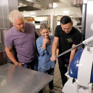 Cat Cora Instagram - Tomorrow is your lucky day! I’m joining my brother from another mother, @guyfieri, on an episode of Diners, Drive-Ins and Dives 🚗 here’s a hint: there will be bao buns 🤗🤗 

Tune in tomorrow, Friday 3/17 at 9pm on @foodnetwork #DDD #IC3