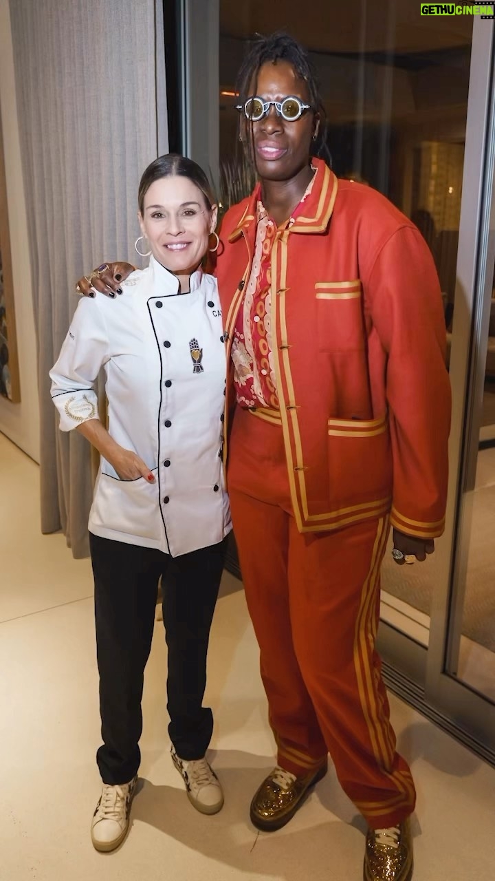 Cat Cora Instagram - This weekend was a dream! Saturday an extraordinary group of people came together to honor and amplify the incredibly talented Mickalene Thomas. We could not have made this evening possible without the tribe of talented people who came together, thank you for a night to remember. @mickalenethomas @artfirmadvisor @marciano.nathalie @juliemiyoshi @nicoleehrlich1 @chefbarbxo @i_am_mariah @the_gabriellewis @chef_tommymingori #ChefZoe #ChefGregMurion @handonheartwine @wallysofficial @californiacaviar @oonihq @flosscottoncandy @casadragones @pskiffington @embroiderystudiola @victorarriolaphotography #BirrieriaTlaquepaque @cor.ece @zoran_cora @jonasehrlik @EveMarieKuijstermans @christianeduardonavarro @keeksasaurus @kylemckeever @garfield.cari @jonasgavin @bevehrlich2101 @ehrlich.steve Ken B, Lette & both Marias #mickalenethomas #ACelebrationOfWomenInArt #ACOWIA #thefutureisfemale #womeninthearts