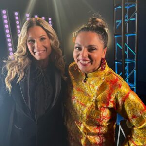 Cat Cora Instagram - That’s a wrap on TOC4 y’all, here are a few of my favorite BTS shots from this season. Congrats to our Champ, Chef Mei Lin 🏆 #bts #tournamentofchampions @foodnetwork