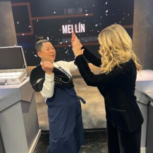 Cat Cora Instagram - That’s a wrap on TOC4 y’all, here are a few of my favorite BTS shots from this season. Congrats to our Champ, Chef Mei Lin 🏆 #bts #tournamentofchampions @foodnetwork