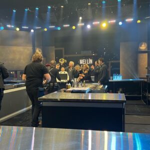 Cat Cora Instagram - That’s a wrap on TOC4 y’all, here are a few of my favorite BTS shots from this season. Congrats to our Champ, Chef Mei Lin 🏆 #bts #tournamentofchampions @foodnetwork