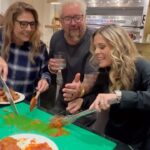 Cat Cora Instagram - Chef Daniel Boulud presents: Guy Fieri’s Meatballs 😂 I might be having a little too much fun in the kitchen with these All-Star chefs, Happy Friday y’all! @danielboulud @cheflorena @guyfieri #TGIF #happyfriday #IC3