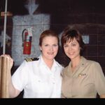 Catherine Bell Instagram - Working with this legend was such a blast! Never forget her fumbling over the legal/military jargon and saying “guys! Listen…I’m a really good singer!” 😂 yes you are @trishayearwood 💗 #JAG @cbstv January 2000 #fb
