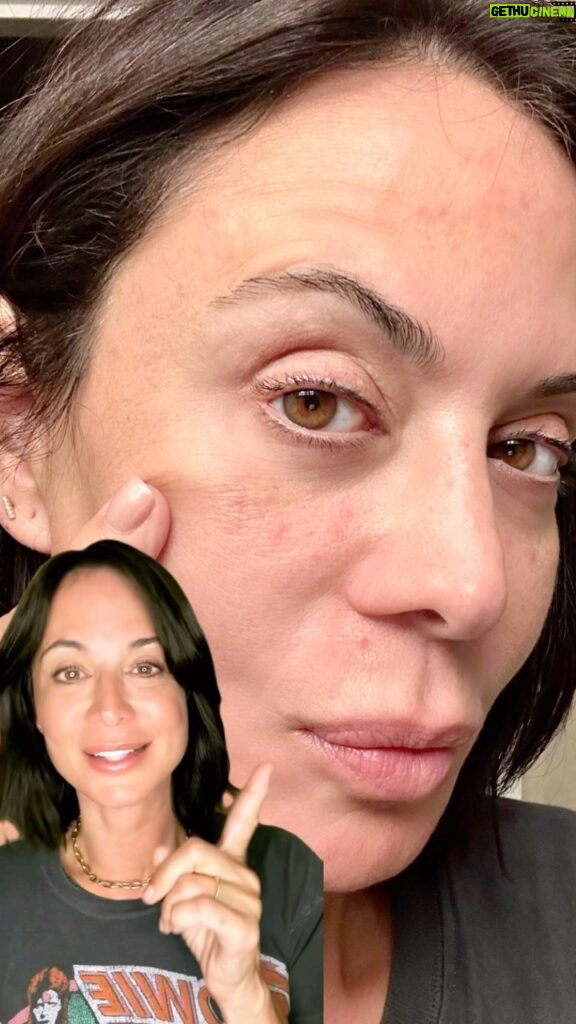 Catherine Bell Instagram - Guess what caused my face to break out??! Watch this to find out about all the toxic chemicals in most skincare! But not @everliving.beauty 💙 our products are free from toxins, parabens, sulfates, perfumes! ❤️ #skincare #natural #nontoxicbeauty