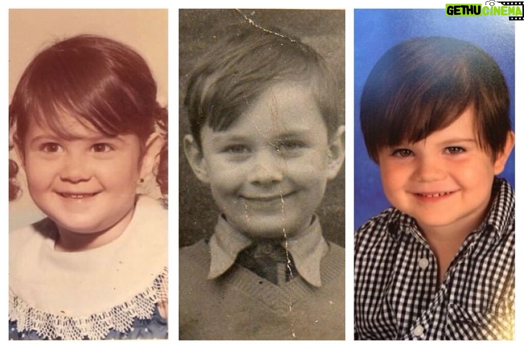 Catherine Bell Instagram - I think dads genes are strong!! 😂 Happy Father’s Day!!!! (Yes that first pic is ME, my dad. And Ronan!) but yes I look a lot like mom too (last slide) ❤️ And to my sweet stepdad/“Baba” of 30 years too!! (Last slide) I’m so fortunate to have such amazing loving dad/grandpa figures in my life!!! 💙💙💙 #fathersday #family #love