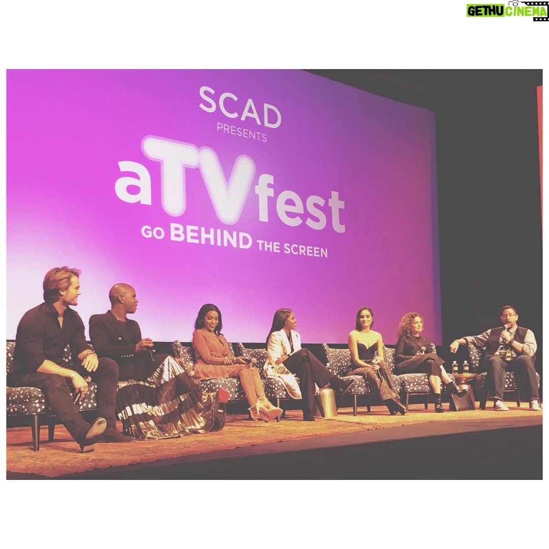 Chad James Buchanan Instagram - Thank you #SCAD and #aTVfest for hosting us! Shout out to @misslawrenceatl for speaking so beautifully & eloquently in regards to race, gender fluidity, and sexuality. It was an honor to share the floor and night with all of you. #STAR SCAD - Atlanta