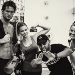Chad James Buchanan Instagram - My Family and my LA Fam. Love these people. Also, @lifestyleathletics is a dope boxing trainer 🥊🥊 W Hollywood