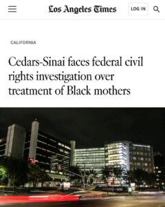 Charles S. Johnson IV Instagram - A promise was made to dismantle this place BRICK BY BRICK! “Cedars-Sinai Medical Center is facing a federal civil rights investigation over how the Los Angeles hospital treats Black women who give birth there, an official with the U.S. Department of Health and Human Services confirmed. The investigation comes after allegations of racism and discrimination emerged in the years after the death of Kira Dixon Johnson.” #applypressure #relentless #forever #lovealwayswins #4kira4moms #shameoncedars