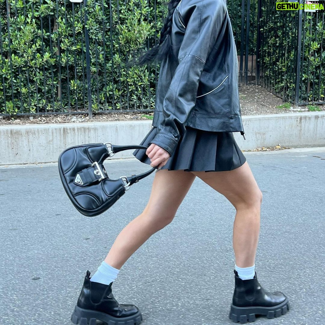 Charli D'Amelio Instagram - the iconic 2000’s model takes a new form 🖤 @prada #pradamoon