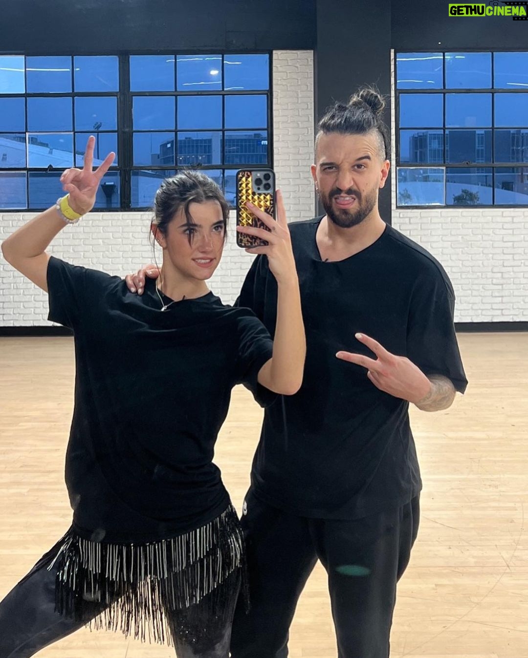 Charli D'Amelio Instagram - some dwts bts!!! i can’t believe the finale is only two days away :( sad that it’s almost over but so excited for you all to see these next two dances!!!