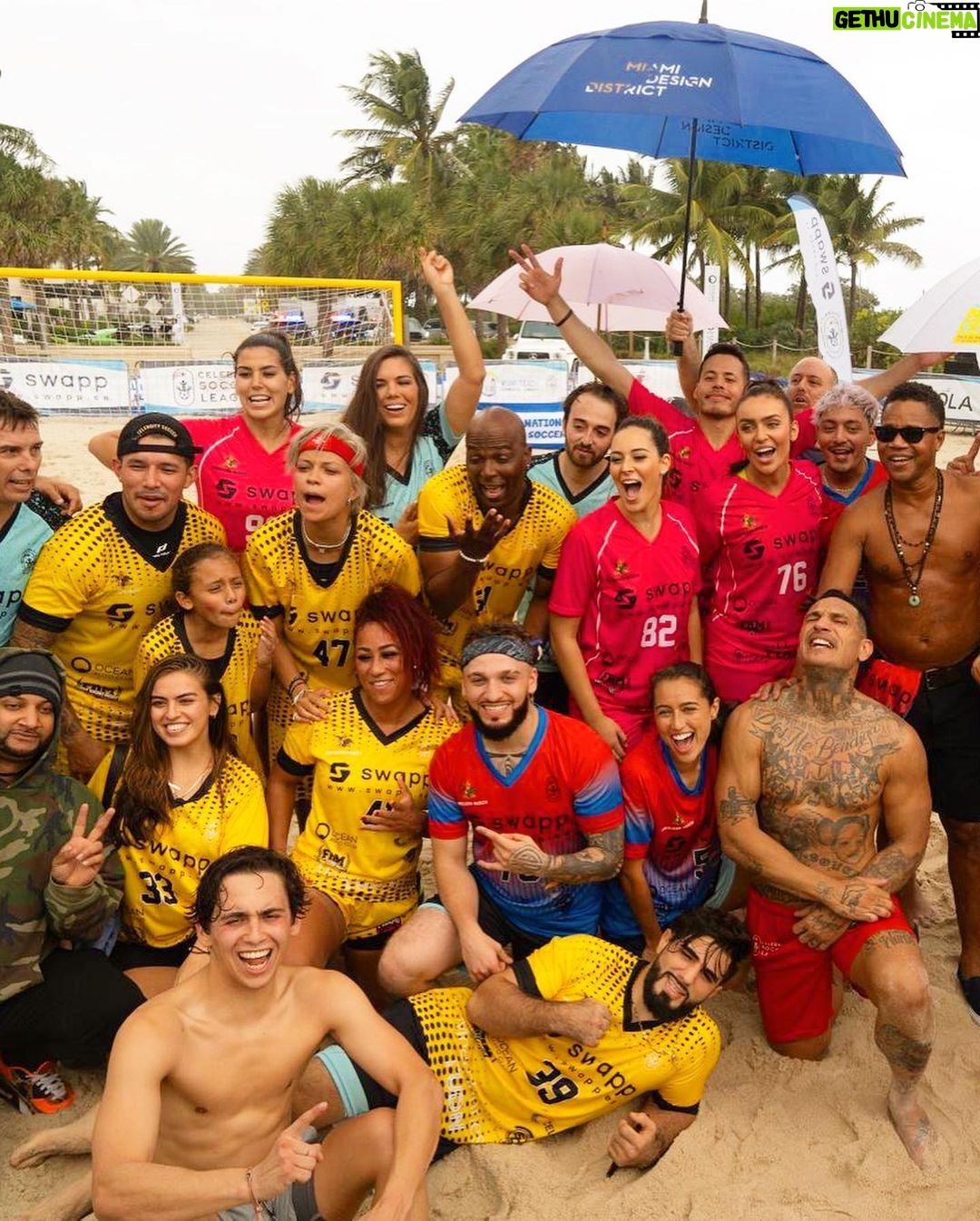 Charlie Decca Instagram - @celebritysoccer ⚽️ was an honor to participate in this charity event very successful, favorite part was passing the ball to the player’s with disabilities and watch them boot it in the goal and cheer😇🥳 @swappnft @swappfi thank you!! Miami Beach, Florida
