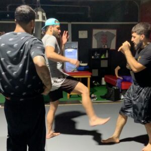 Charlie Decca Instagram - “Real Hasta la muerte”. Love chillin with real gangster people. 
@gamebredfighter 
@anuel
@frabianeli el salvagè niggas
•
•
•
#thebull#gamebred#anuel#la#lucha#boxing#training#with#the#realist#punch#kick#elbow#mma#muaythai#miami