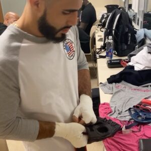 Charlie Decca Instagram - I’m particular, i have to wrap my own hands
•
•
•

#mma#errday#fighter#thuggedout #staystrong#proterf#eliteathletes performance#eap#boxing#estoydepinga#easymoney#gamebred#miami#florida#triathlon#nosleep#race#people#multirace#biking#handwraps#pro#killer#bust#it