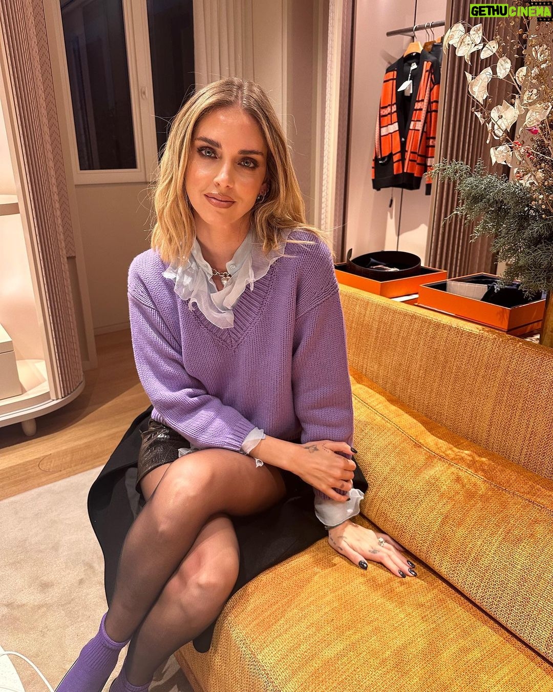 Chiara Ferragni Instagram - December 7th 💜 Milan, Italy