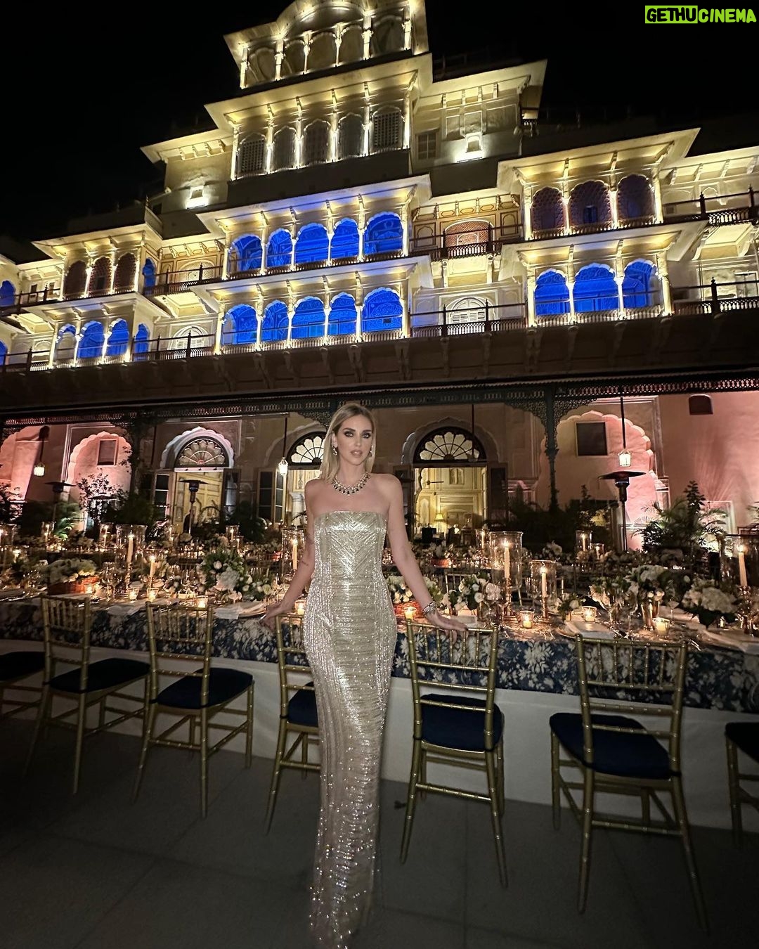 Chiara Ferragni Instagram - Tonight in Jaipur in @ralphlauren dress and @sanjay_kasliwal jewels from @thegempalace to celebrate @princessdiyakumarifoundation 🙏🏻 City Palace, Jaipur