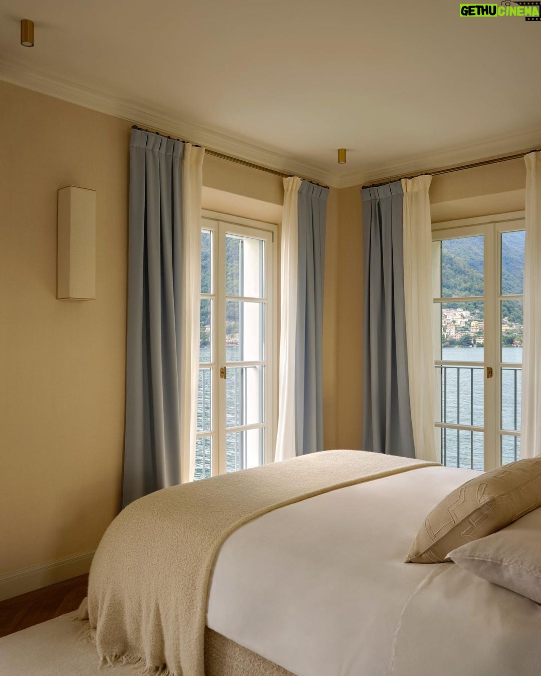 Chiara Ferragni Instagram - In rainy November days like today Iām dreaming of our Villa Matilda at Lake Como š„¹ This is our bedroom šš» Lake Como, Italy
