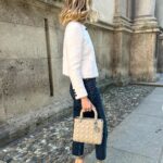 Chiara Ferragni Instagram – Today in this @dior casual but classy look 😍 To top it off I’m wearing the #LadyDior bag that is such a timeless piece and a staple accessory for the maison 💘 #adv #dior Milan, Italy